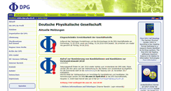 Desktop Screenshot of dpg-physik.de